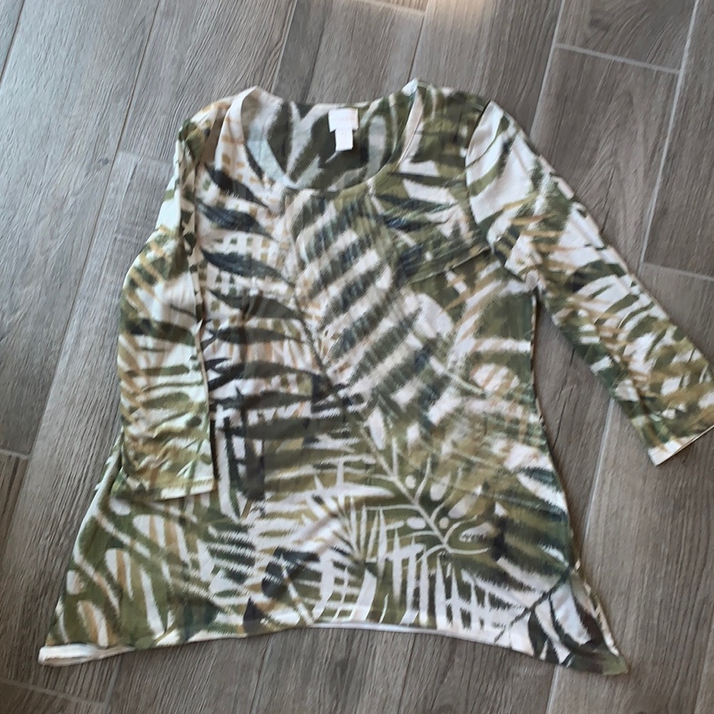 Botanical print Chico’s shirt